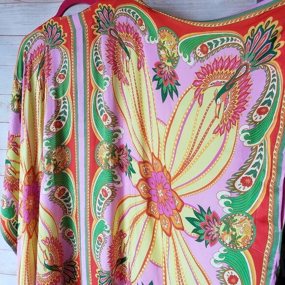 Farm Rio Beach Toucans Scarf Kimono Beach Cover Multi Size Small Eco-Friendly - Picture 12 of 16